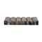 Hello Honey® 5.25" Black & Beige Mélange Marble Soap Dish